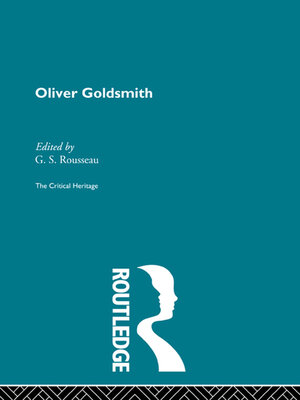 cover image of Oliver Goldsmith